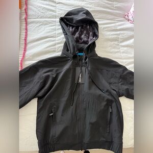 Burn Boot Camp Black Full Zip Windbreaker